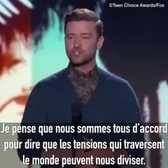L'émouvant message de tolérance de Justin Timberlake