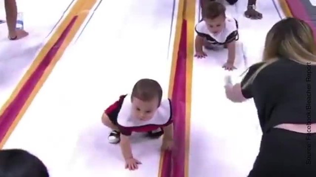 Quand les bébés font la course