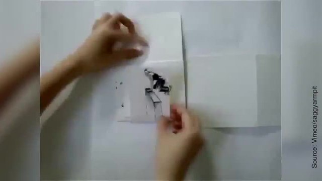 Le parcours d'un bonhomme en dessins