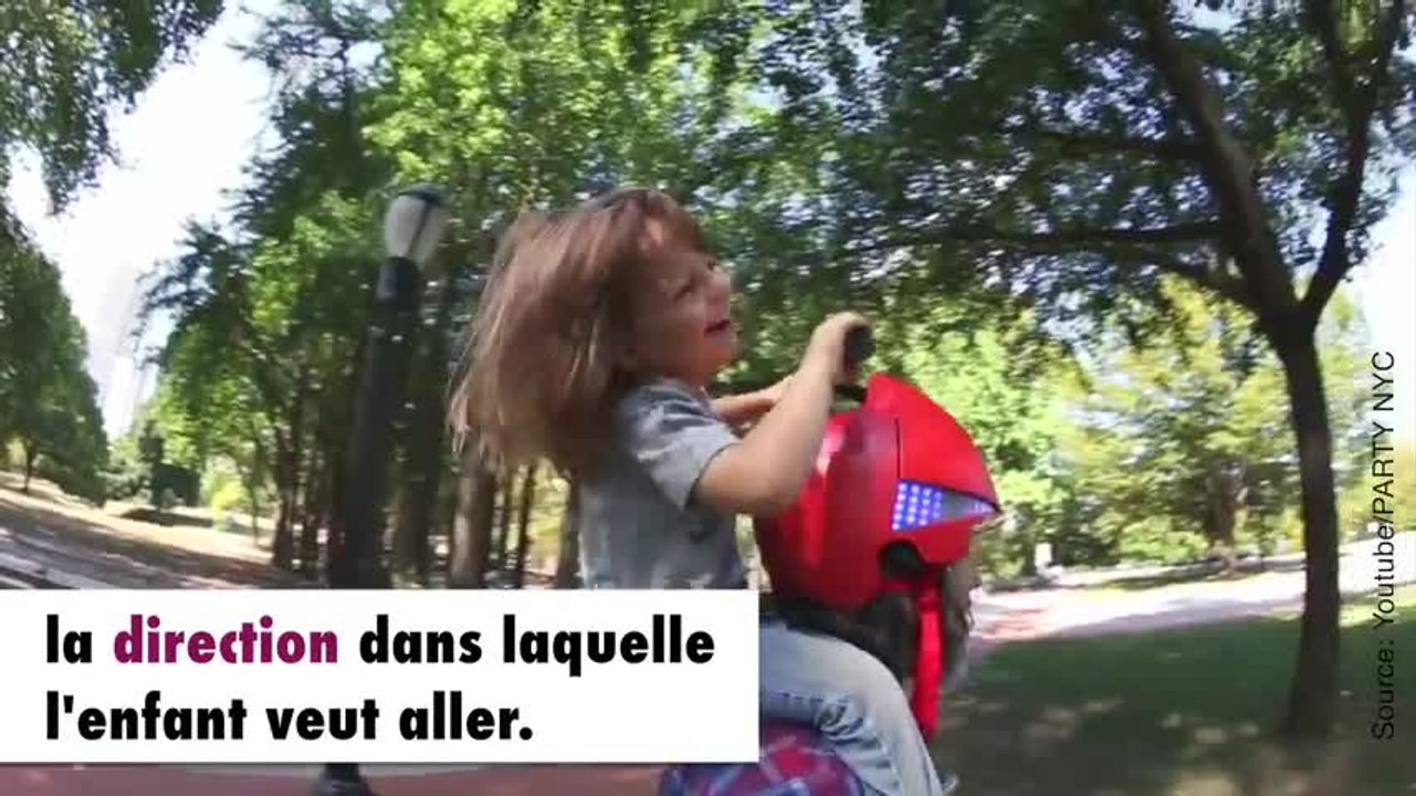 Un casque pour porter vos enfants sur vos épaules