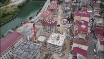 Doğankent'teki afet konutlarının inşaatı sürüyor