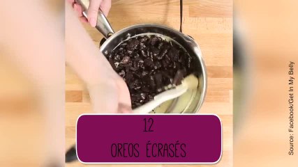 Des barres chocolatées avec les Oreos