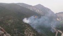 Genga (AN) - Incendio boschivo, in azione i Vigili del Fuoco (25.06.21)