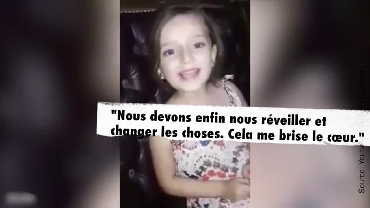 Une petite fille chante une chanson en Syrie quand une bombe explose