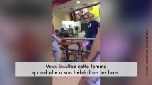 Elle est en train d’allaiter son bébé, un homme s'en prend à elle