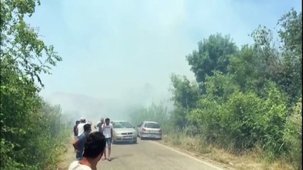 MUĞLA - Orman ve makilik alanda yangın başladı (2)