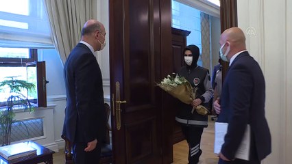 ANKARA - İçişleri Bakanı Soylu, Güvenlik-İş Sendikası üyelerini kabul etti