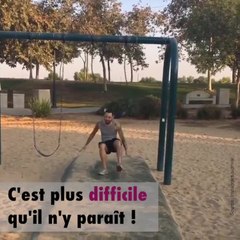 Le nouveau challenge sportif avec des balançoires