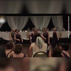 Ses amies lui font une surprise grandiose pour son mariage