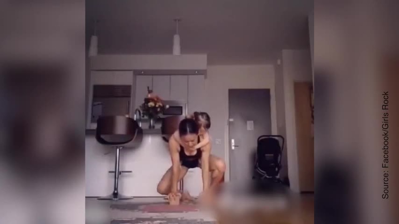 Faire de la gym en famille, c’est le pari fou de cette maman