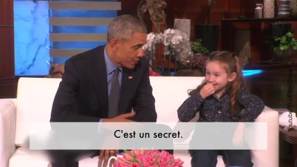 Macey rencontre Barack Obama chez Ellen DeGeneres