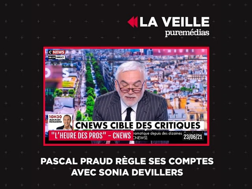 Marine Le Pen estime qu'Eric Zemmour est "candidat à la présidentielle", Pascal Praud règle ses comptes : La veille Pure Médias