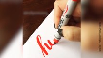 Calligraphie magnifique sur Instagram