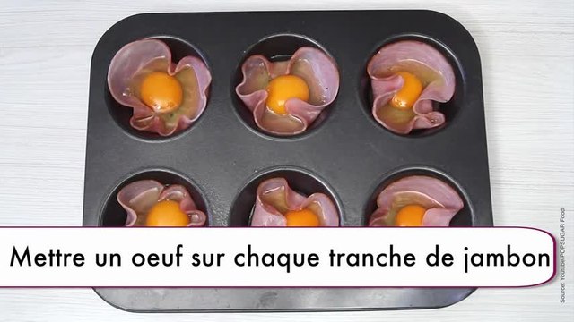 Une recettes d'œufs couronnés de bacon