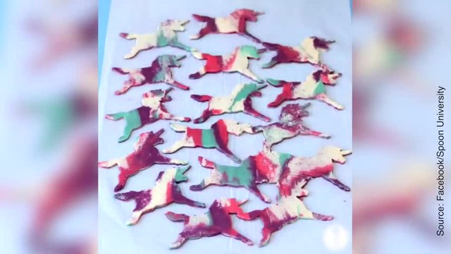 Ces petits cookies en forme de licornes donnent faim !