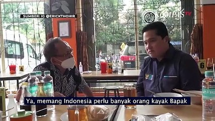 Puji Penjual Bakmi, Erick Thohir: Indonesia Perlu Banyak Orang Kayak Bapak