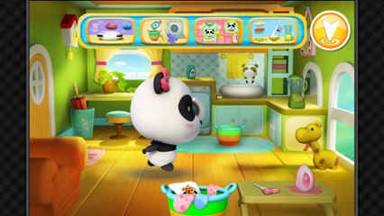 Cleaning Fun Baby Panda by BabyBus Kids Games - Learn lots of Useful Tricks in a 3D World