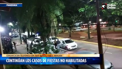 Continúan los casos de fiestas no habilitadas