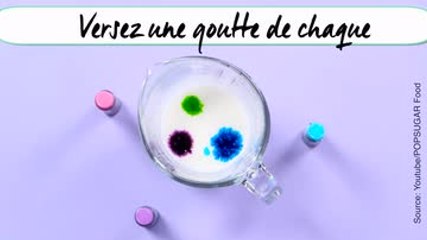 Un gâteau haut en couleurs et en nuances