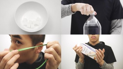 FR_Was dieser Typ mit Gummibändern, Wasserflaschen und seiner Couch macht, wird euch umhauen