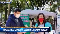 Realizan test gratuitos de VIH en la plaza 9 de Julio