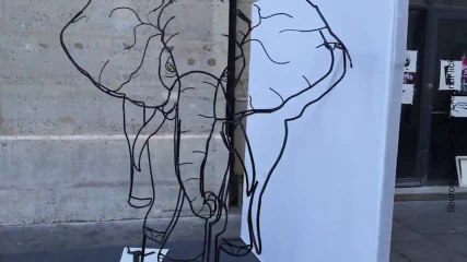 Une sculpture très originale...