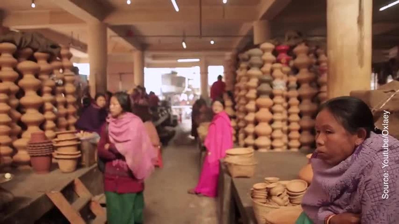 Un marché où seules les femmes peuvent travailler