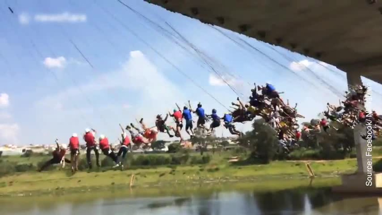 100 personnes ont décidé de sauter le pas ensemble…