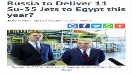 مصدر أمريكي يعلن إستلام مصر ١٧ مقاتلة سوخوي ٣٥