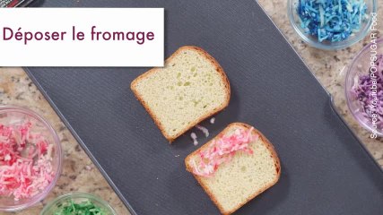 Un croque-monsieur multicolore ça vous tente
