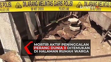 Mortir Aktif Diduga Peninggalan Perang Dunia II Ditemukan Warga Kediri di Halaman Rumah