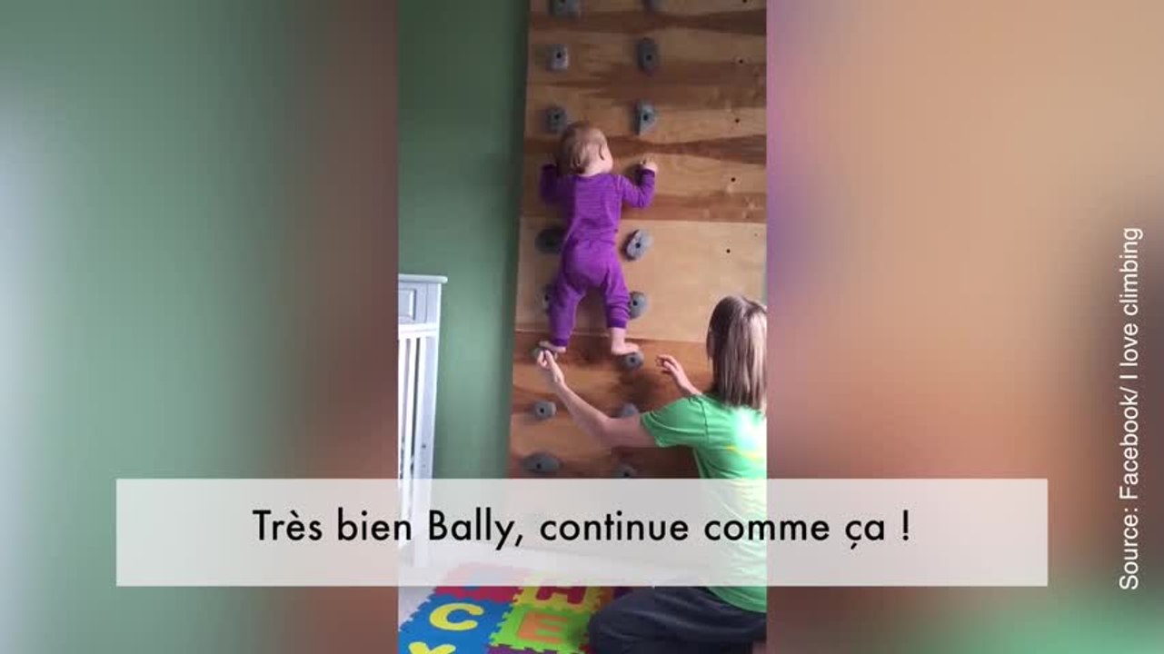 Incroyable mais vrai, ce bébé est né pour escalader !