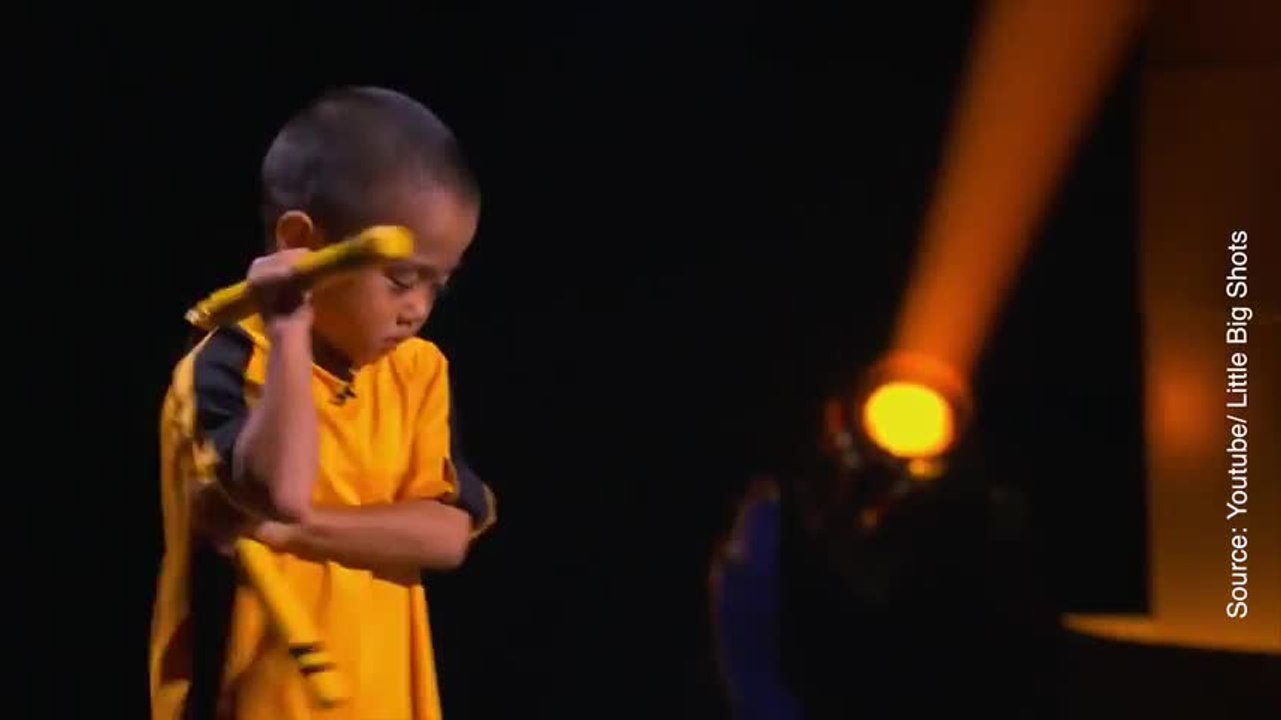 Les arts martiaux n’ont plus de secret pour ce mini Bruce Lee !