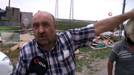 Avcılar'da ev boşaltma gerginliği...Kendini yakmaya çalıştı