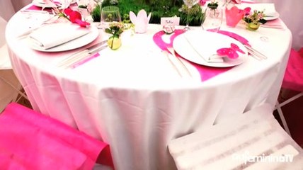 Comment faire une déco de table de mariage sur le thème du printemps