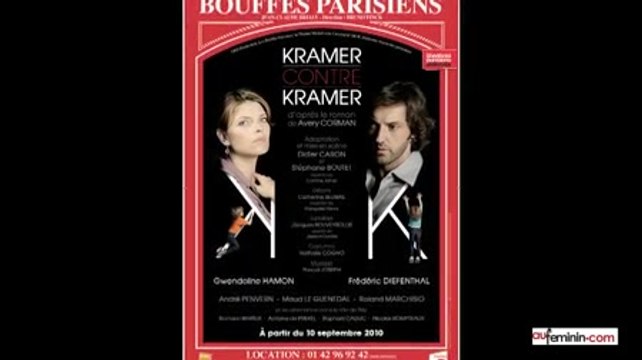 rentrée théâtre 2010 - video Frédéric Diefenthal et Gwendoline Hamon - pièce Kramer contre Kramer
