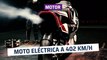 [CH]Moto eléctrica con agujero central, alcanza los 402 Km/h