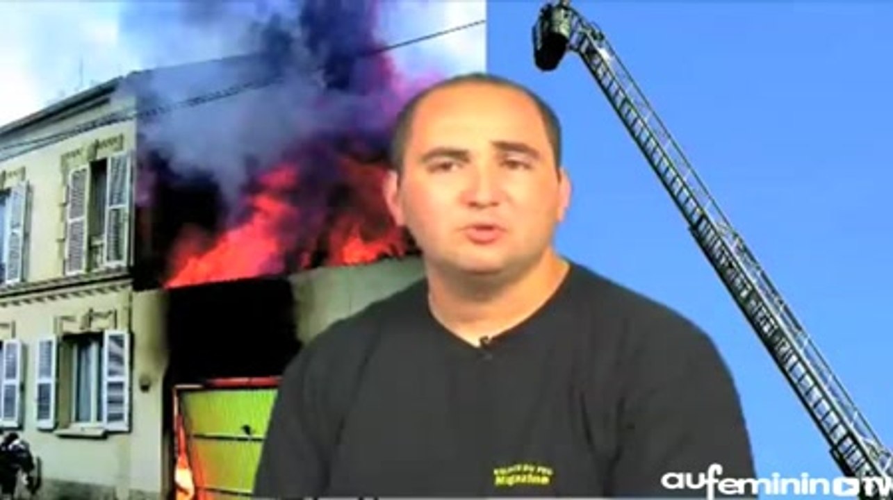 premiers secours: le feu chez soi, que faire