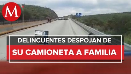 VIDEO_ Quitan camioneta a familia en carretera de NL a Laredo