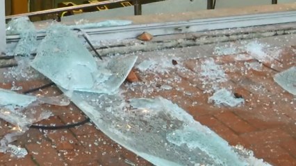 Así quedó el Portal de Suba tras vivir una segunda noche vandalismo