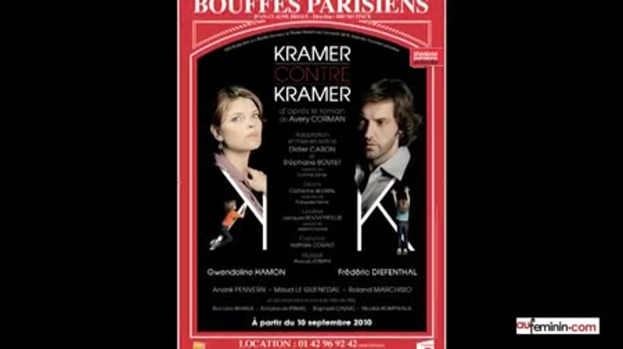 Frédéric Diefenthal Gwendoline Hamon - présentation pièce Kramer contre Kramer
