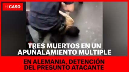 Tres muertos en un apuñalamiento múltiple en Alemania, detención del presunto atacante