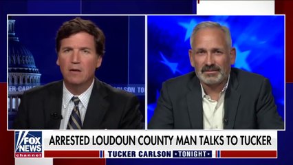 Parent arrested during school board meeting 'chaos' speaks out on 'Tucker'