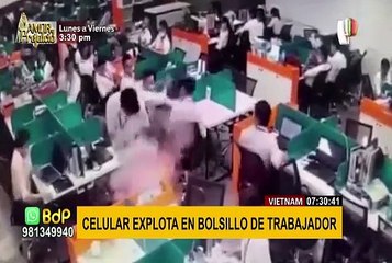 Celular se incendia y explota repentinamente dentro del pantalón de su dueño
