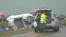 Multi-car wreck in Kansas after storms roll through