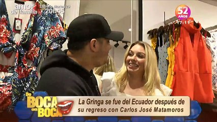 "Estoy triste y frustrada": 'La Gringa y Carlos José Matamoros separados