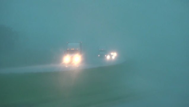 Severe thunderstorms sweep across Kansas interstate