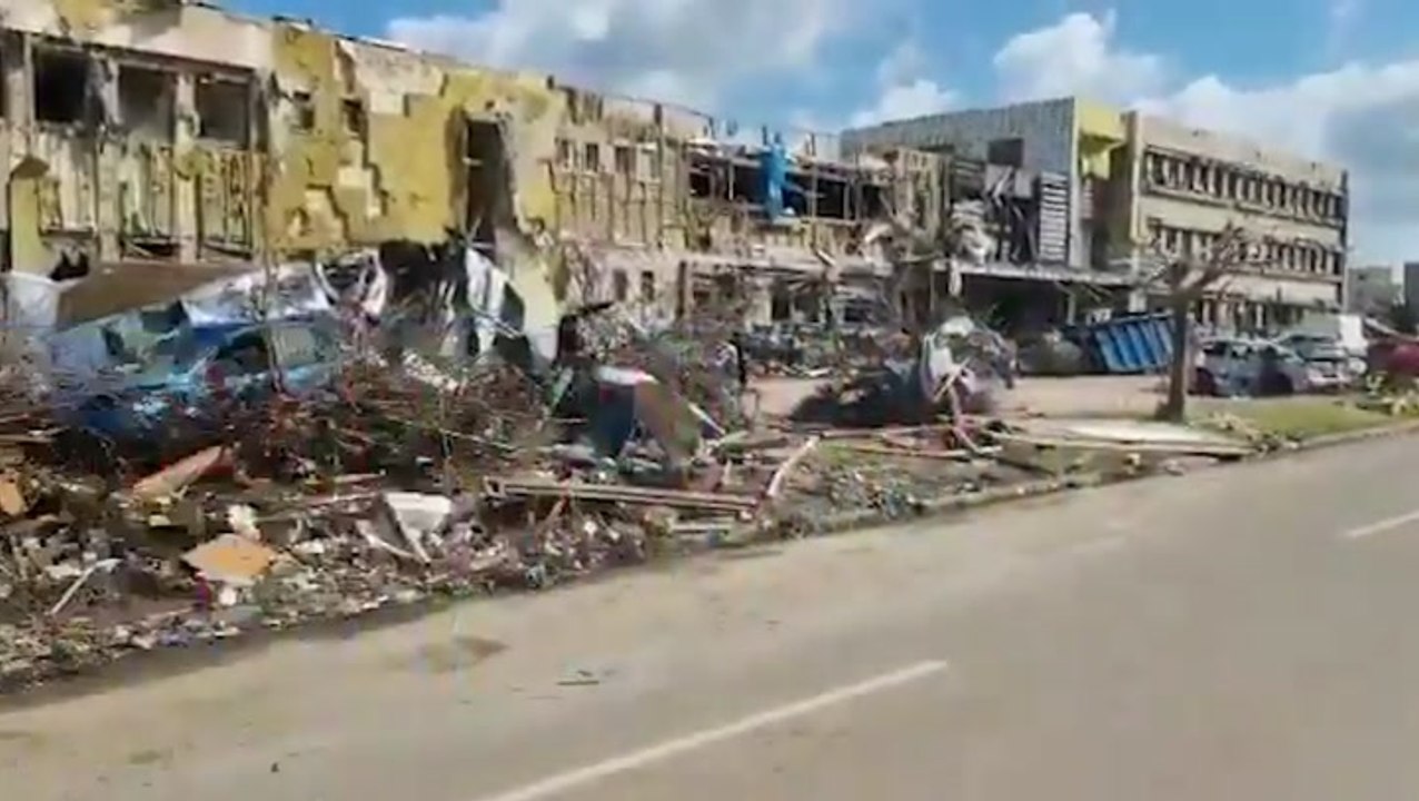 Police survey the damage after deadly tornado in Czech Republic