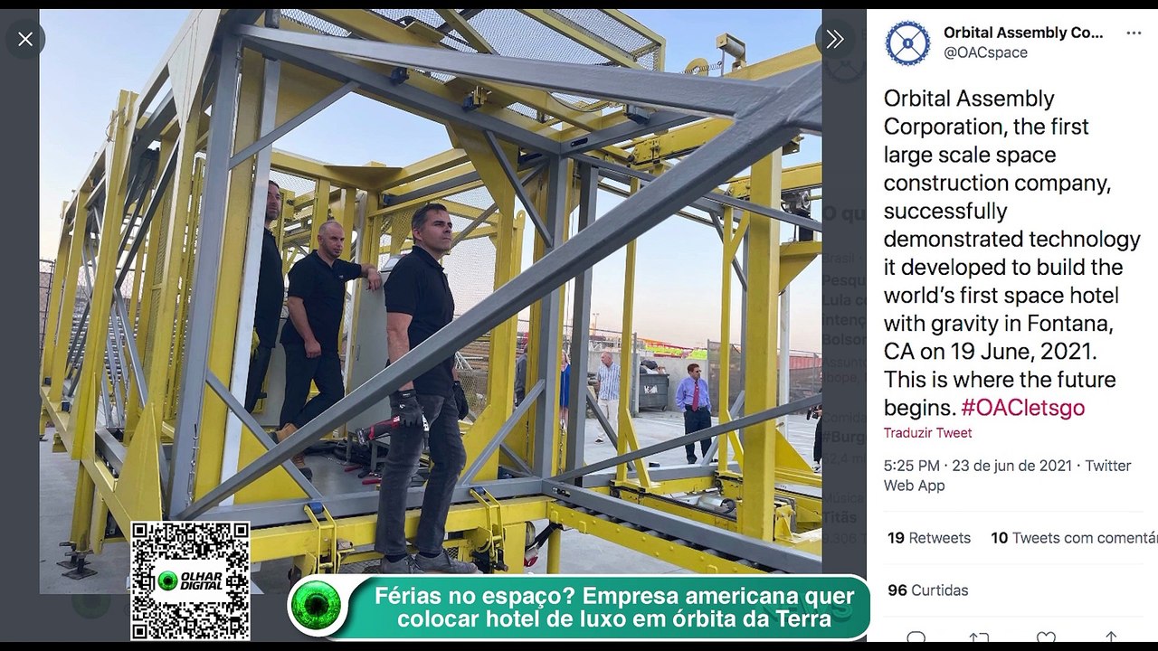 Férias no espaço- Empresa americana quer colocar hotel de luxo em órbita da Terra