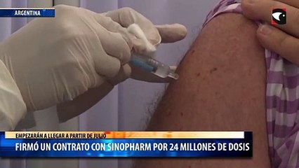 El Gobierno nacional firmó un contrato con Sinopharm por 24 millones de dosis